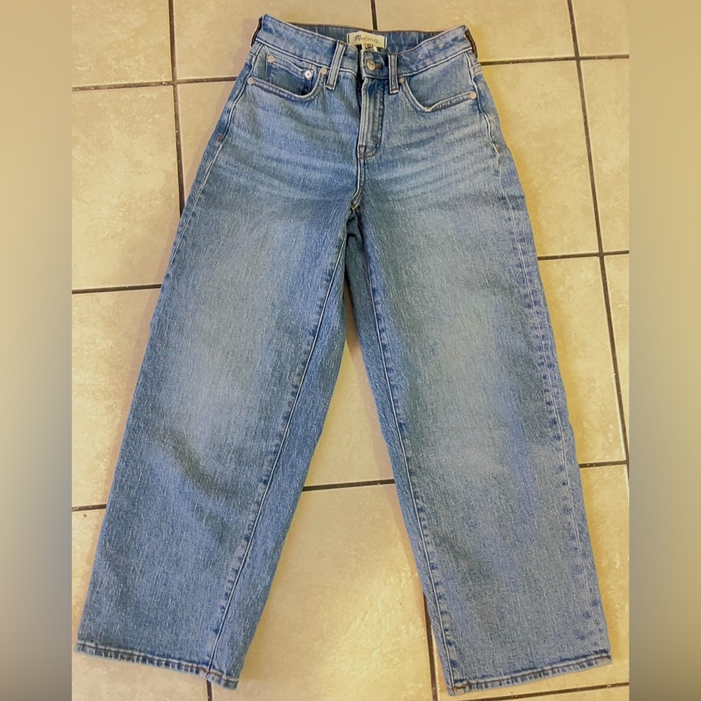 Madewell Indigo Denim Jeans petite wide leg brand new